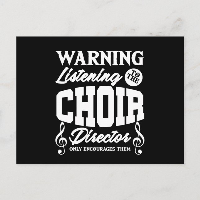 Choir Director Chorus Choral Music Singer Gift Postkarte (Vorderseite)