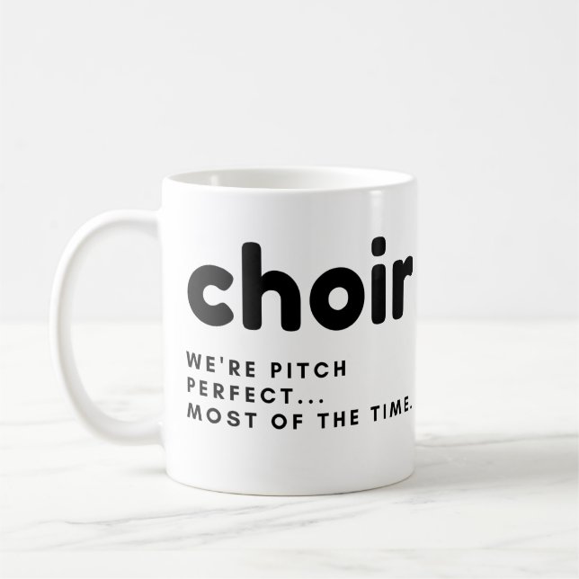 Choir Funny Gift Mug - costumé (Gauche)