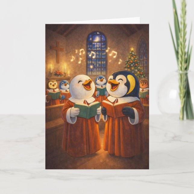 Choir Singing Karte (Vorderseite)