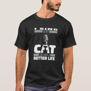 Choirmaster Cat Singing Singer Choreograf T-Shirt