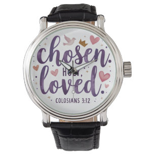 Choisi. Saint. Aimé." Montre électronique chrétien