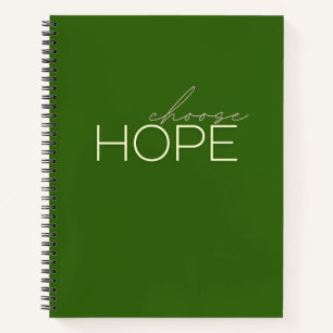 choisir espoir Carnet spirale Journaux