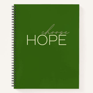 choisir espoir Carnet spirale Journaux