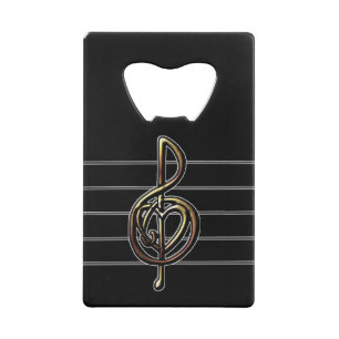 Choisir une couleur Embossée Look Treble Clef et H
