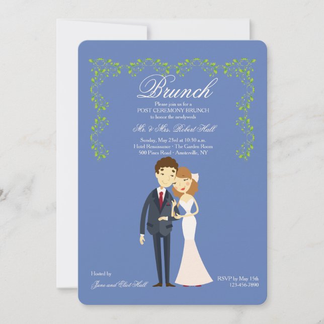 Choisir vos propres Invitations de Brunch Mariage  (Devant)