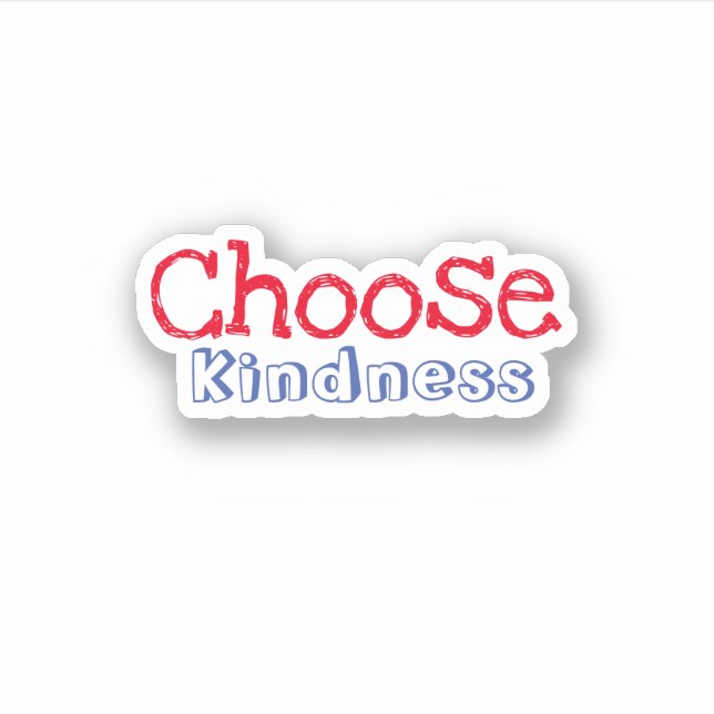 Choisissez gentillesse esthétique tendance Sticker (Devant)