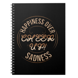 CHOISISSEZ HEUREUX CHEER UP CARNET DE NOTES EN SPI