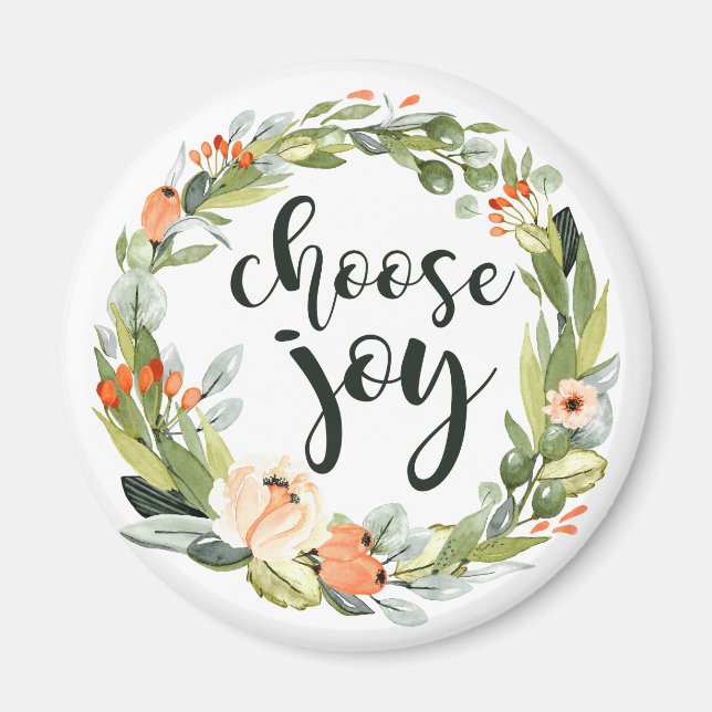Choisissez Joie, Inspirational Faith Magnet (Devant)