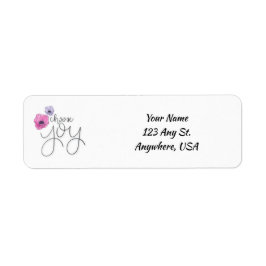 Choisissez Joy Étiquettes de adresse