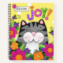 "Choisissez Joy !" Journal Spiral Personnalisé Cha