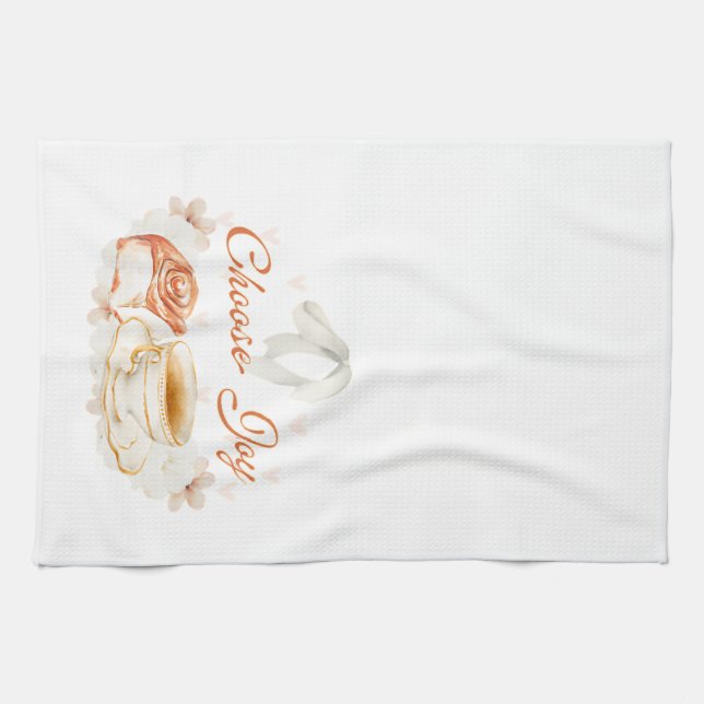 Choisissez Joy - Serviette de thé - Roulette de ca (Horizontal)