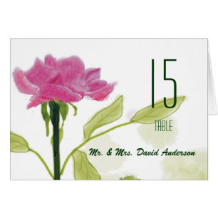 Choisissez la carte rose d'endroit de mariage