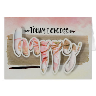 Choisissez la carte vierge de fleurs heureuses de