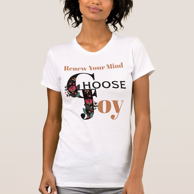 Choisissez le T-shirt longtemps gainé de joie (Devant)