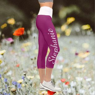 CHOISISSEZ VOTRE COULEUR Yoga capri leggings perso
