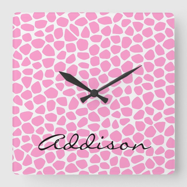 Choisissez votre horloge murale de girafe de (Recto)