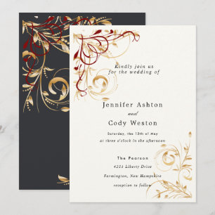 Choix de couleur faire-part de mariage Elegant Gol