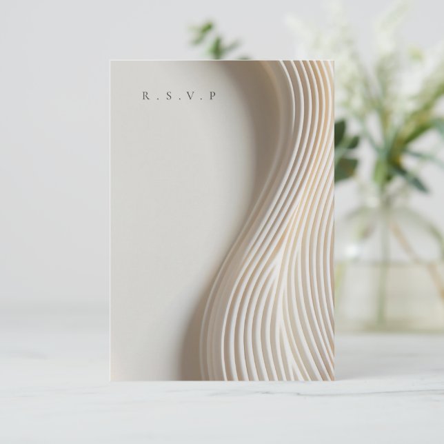 Choix de repas mariage en marbre sculpté RSVP (Debout devant)