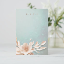 Choix de repas romantique à mariage floral RSVP