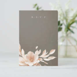 Choix de repas romantique à mariage floral RSVP