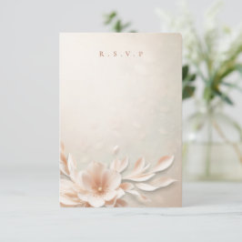 Choix de repas romantique à mariage floral RSVP