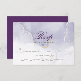 Choix de repas RSVP   Lilac Aquarelle