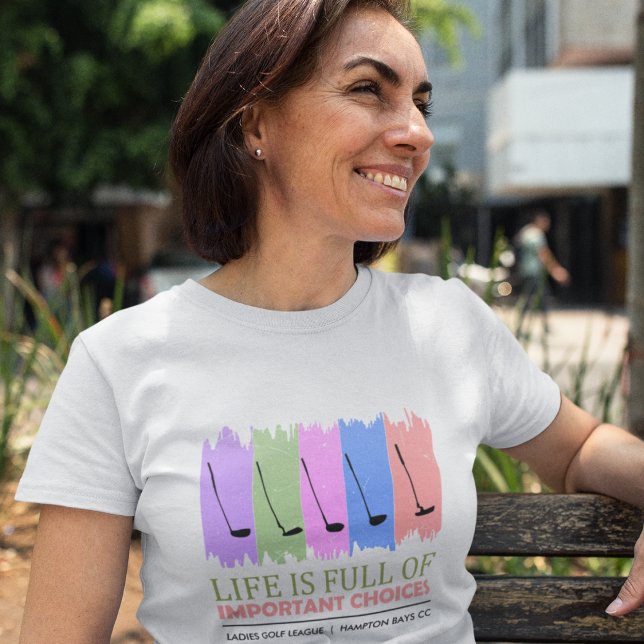 "Choix importants" T-shirt amusant pour les femmes (Créateur téléchargé)