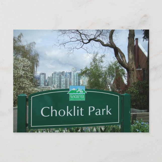 Choklit Park Vancouver, BC Postkarte (Vorderseite)