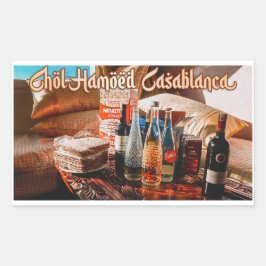 Chol Hamoed Pesach. Casablanca Marokko Rechteckiger Aufkleber