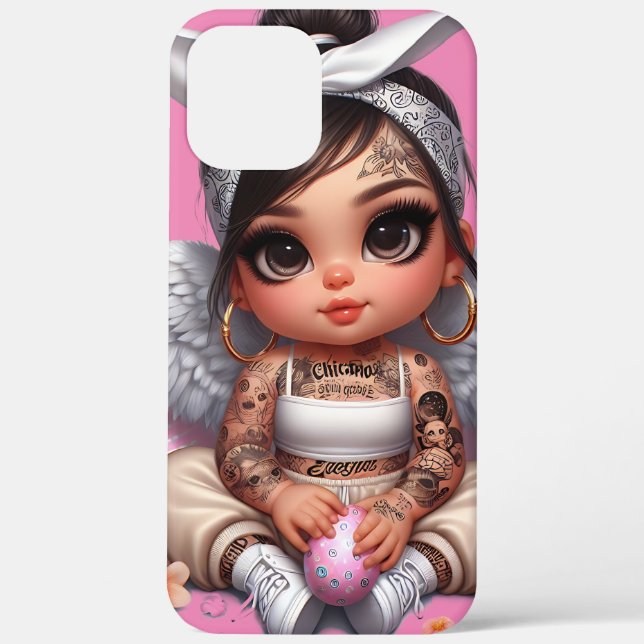 Chola Baby Engel Handys Case-Mate iPhone Hülle (Rückseite)