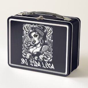 Chola Mi Vida Loco - Bold Street Style Art Metall Brotdose