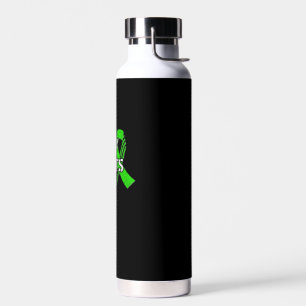 Cholangiocarcinoma Awareness - American Flag Green Trinkflasche