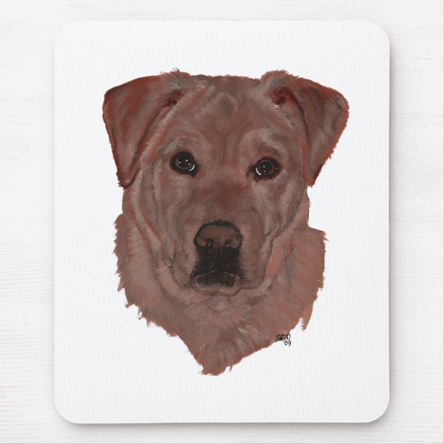 Cholcolate Brown Labrador Retriever Mousepad (Vorne)