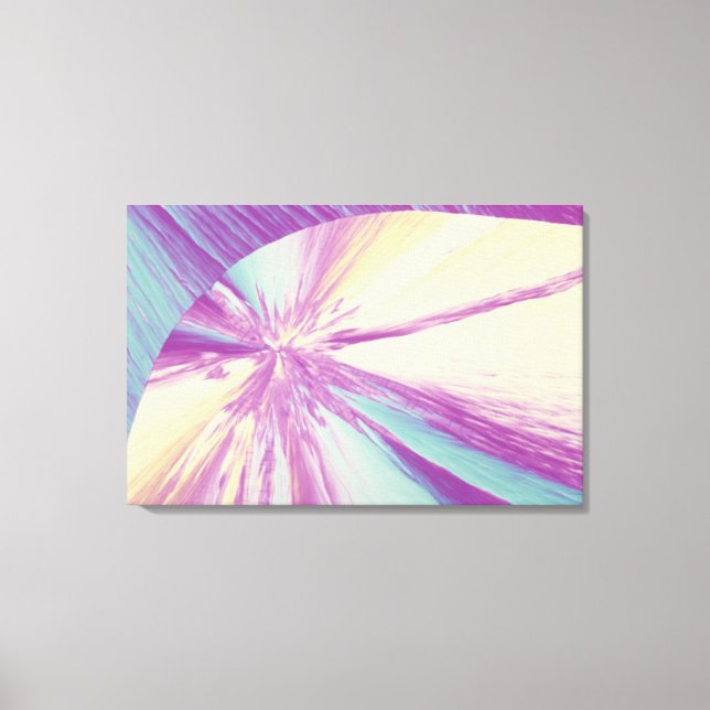 Cholesterin-Kristall Leinwanddruck (Vorderseite)