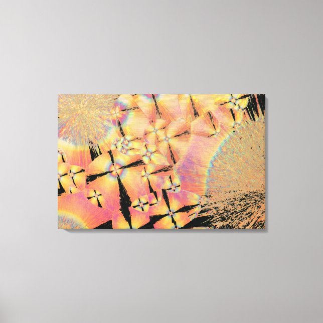 Cholesterinkristalle 2 leinwanddruck (Vorderseite)