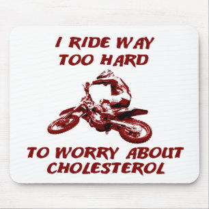 Cholestérol - Tapis de souris Motocross Dirt Bike
