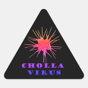 Cholla-Virus Dreieckiger Aufkleber