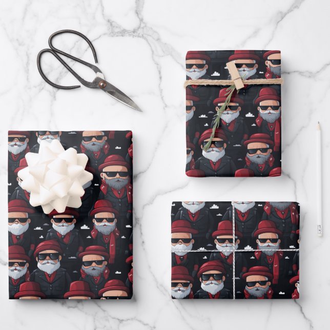 Cholo Santa Geschenkpapier Set (Vorderseite)