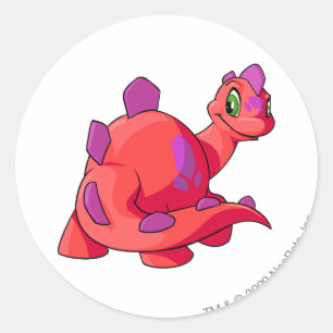 Chomby Red Runder Aufkleber