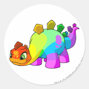 Chomby Regenbogen Runder Aufkleber