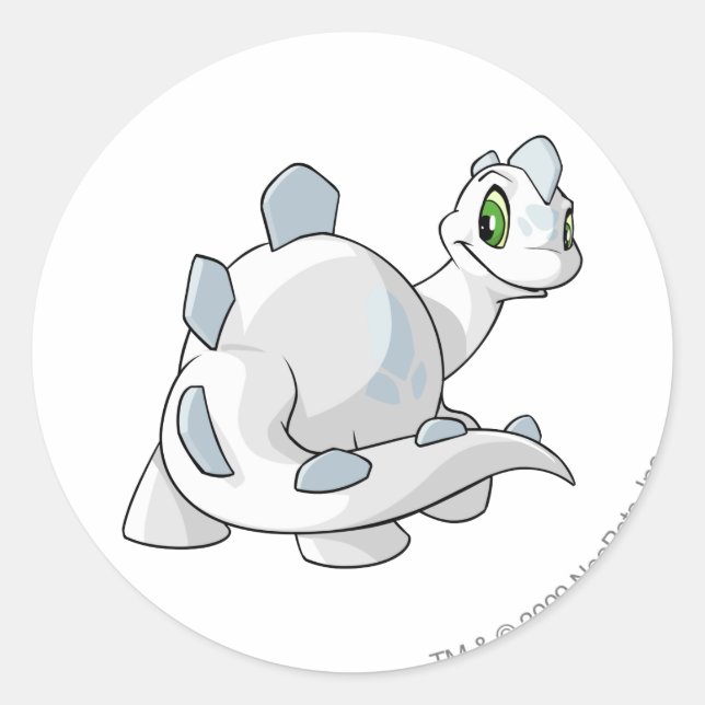 Chomby White Runder Aufkleber (Vorderseite)