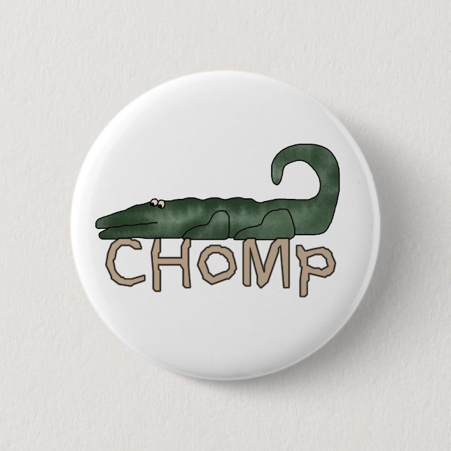 Chomp Alligator Button (Vorderseite)
