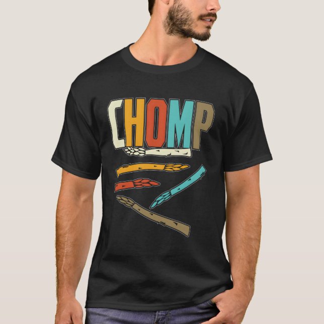 Chomp Asparagus Vegans T-Shirt (Vorderseite)