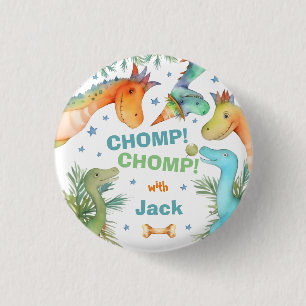CHOMP personnalisé ! CHOMP ! Badge Dinosaur