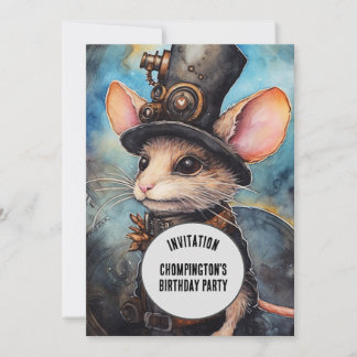 Chompington Steampunk Tier Benutzerdefinierter Nam Einladung