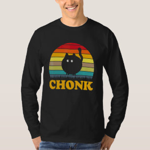 Chonk Cat Scale Meme Retro Chonk T-Shirt