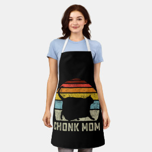 Chonk Katzen Mama Waage Meme Lustiger Retro Stil M Schürze