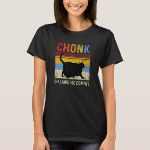Chonk-Katzenwaage-Meme Lustiger Retro-Stil Vintage T-Shirt