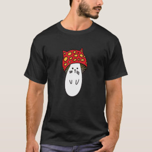 Chonk Kitty Niedlich Little Mushi Kitty Little Mus T-Shirt