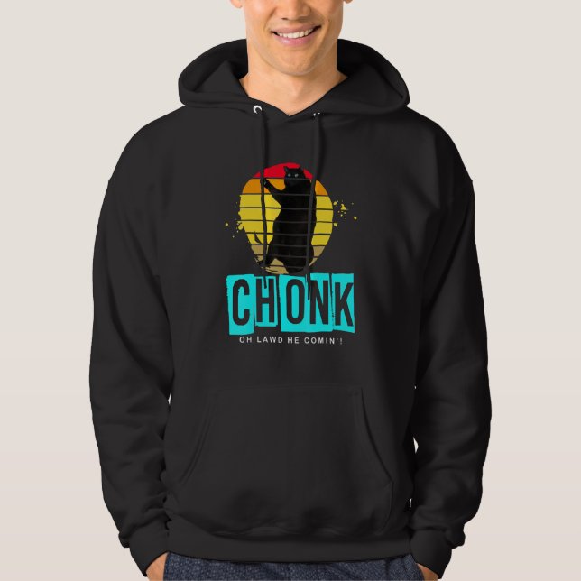Chonk Scale Cat Meme Memes Hoodie (Vorderseite)